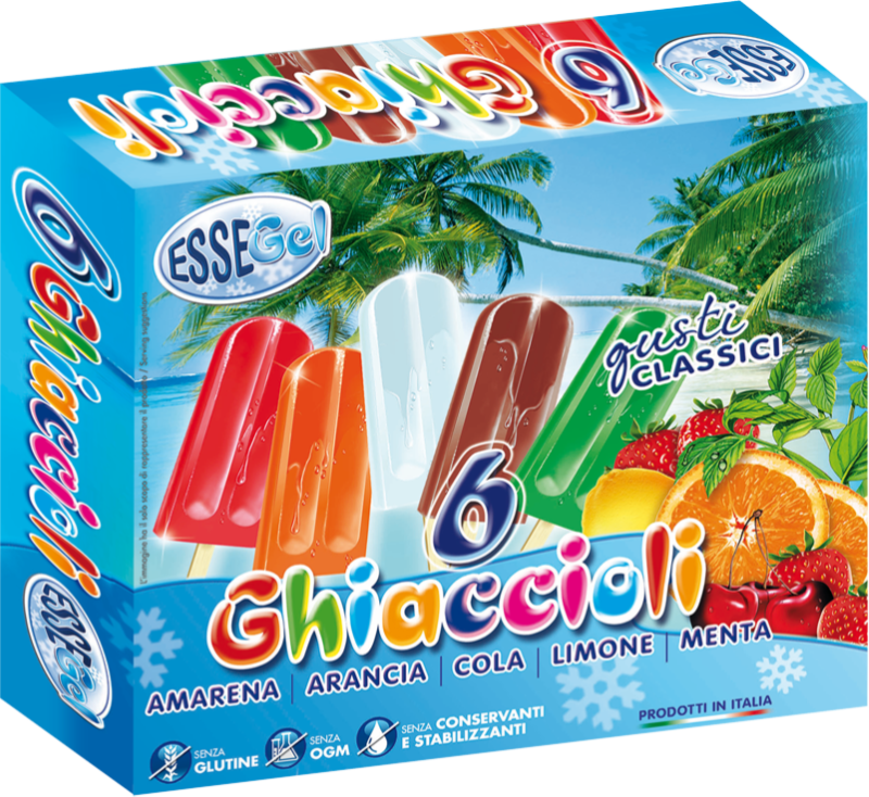 Scatola 6 ghiaccioli classici