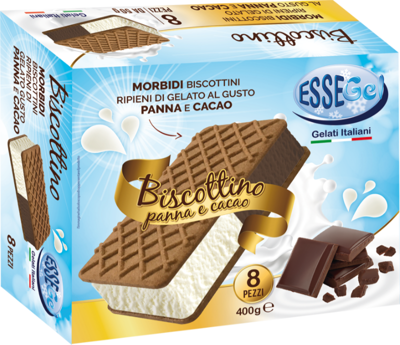 Scatola Biscotto panna e cacao