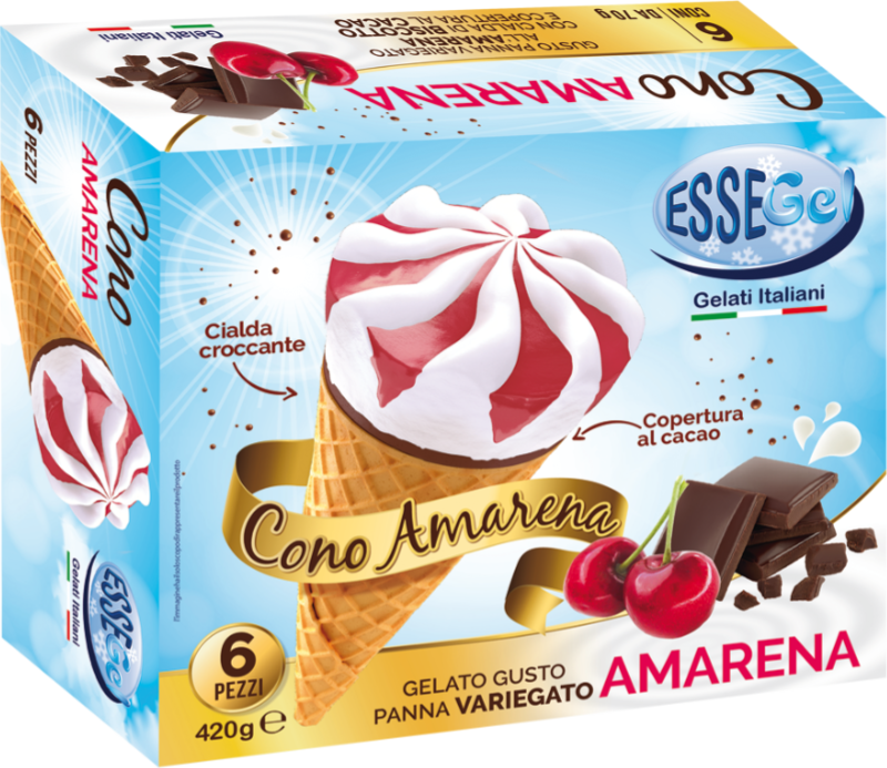 Scatola Cono amarena