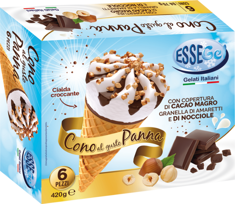 Scatola Cono alla panna classico